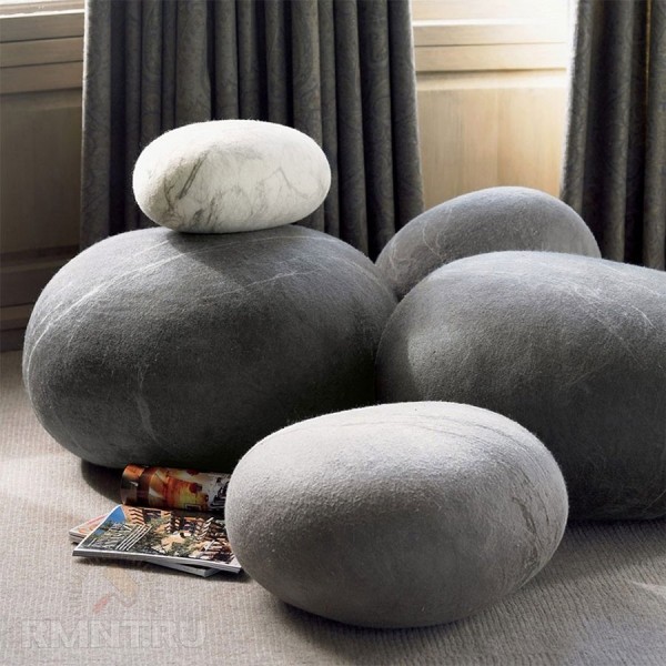 





Войлочные камни: мебель и необычный декор



