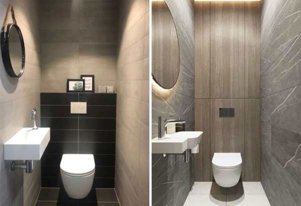 Современный дизайн интерьера в туалете в хрущевке: 80+ фото идей