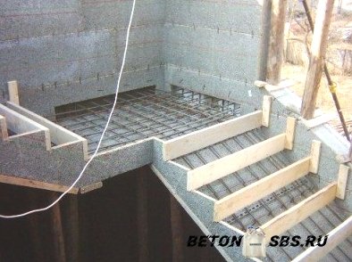 Стройку бетонной лестницы своими руками